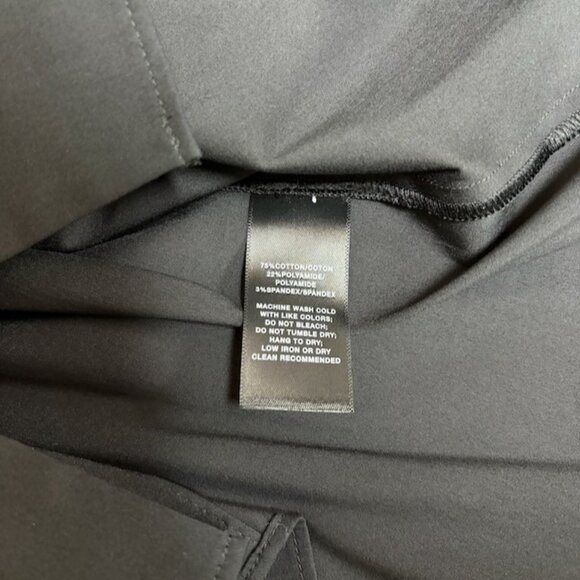 Lafayette 148 NY Womens Black Button Up Long Sleeve Top Size 24W Minimalist Work - Picture 9 of 9